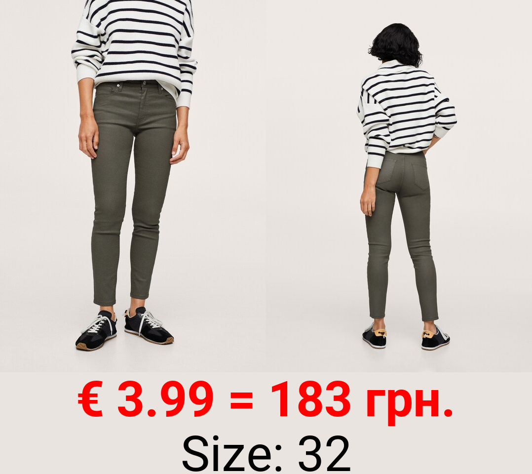 Vaqueros skinny crop Isa encerado