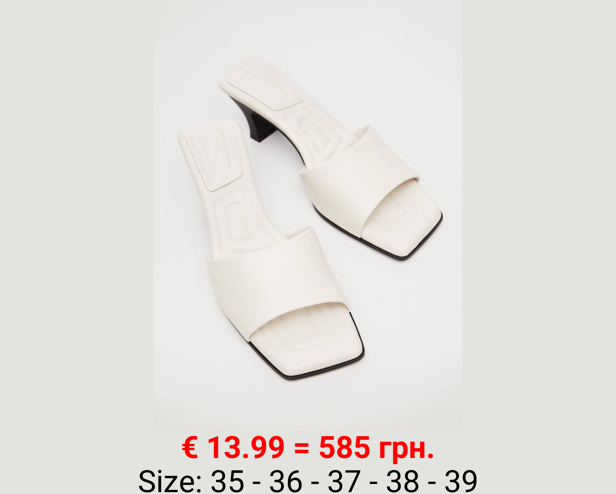 Sandalia piel tacón 