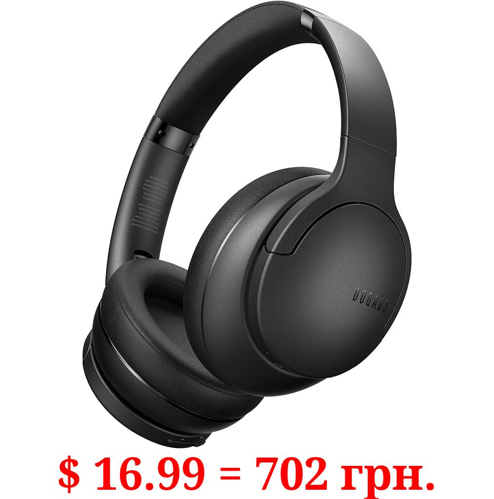 DOQAUS Upgraded Bluetooth Headphones Over Ear, 90H Playtime Bluetooth 5.3 Wireless Headphones 3 EQ Modes, Built-in HD Mic, HiFi Stereo Sound,Deep Bass,Memory Foam Ear Cups for Phone/PC