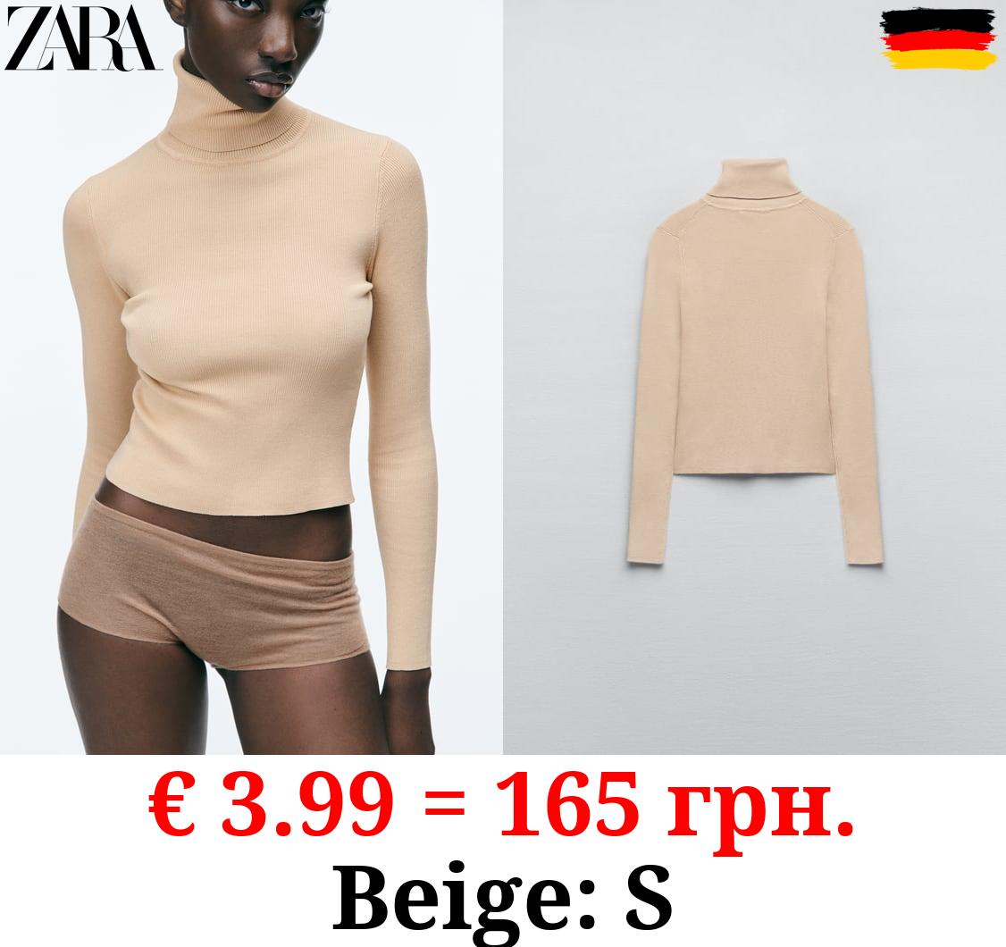 BASIC RIBBED KNIT SWEATER