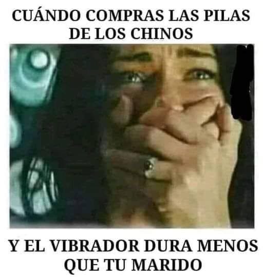 Cuando se acaban las pilas del vibrador
