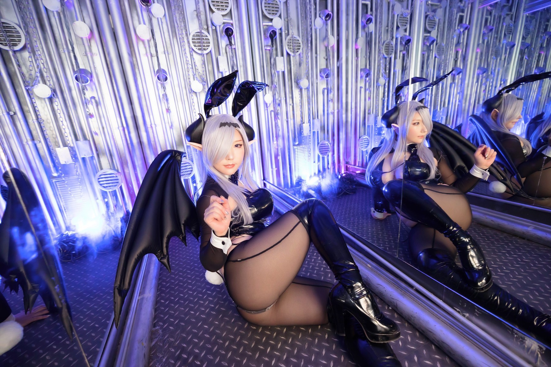 Cosplay SAKUサク See-through Bunny Succubus Set.03 28