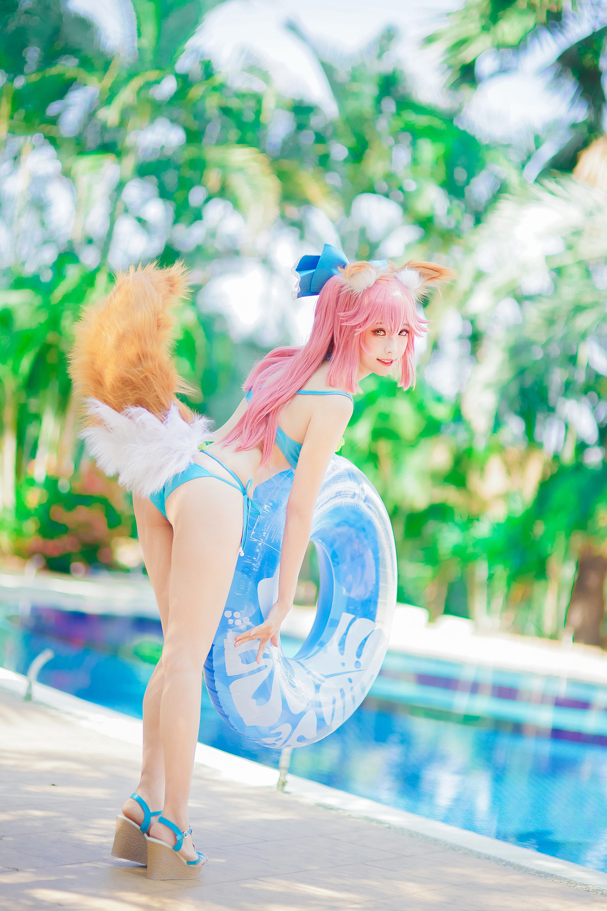 Cosplay ElyEE子 玉藻前泳池 26
