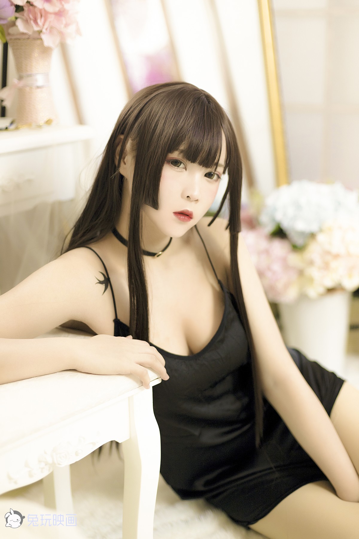 Cosplay 兔玩映画 黑睡衣 29