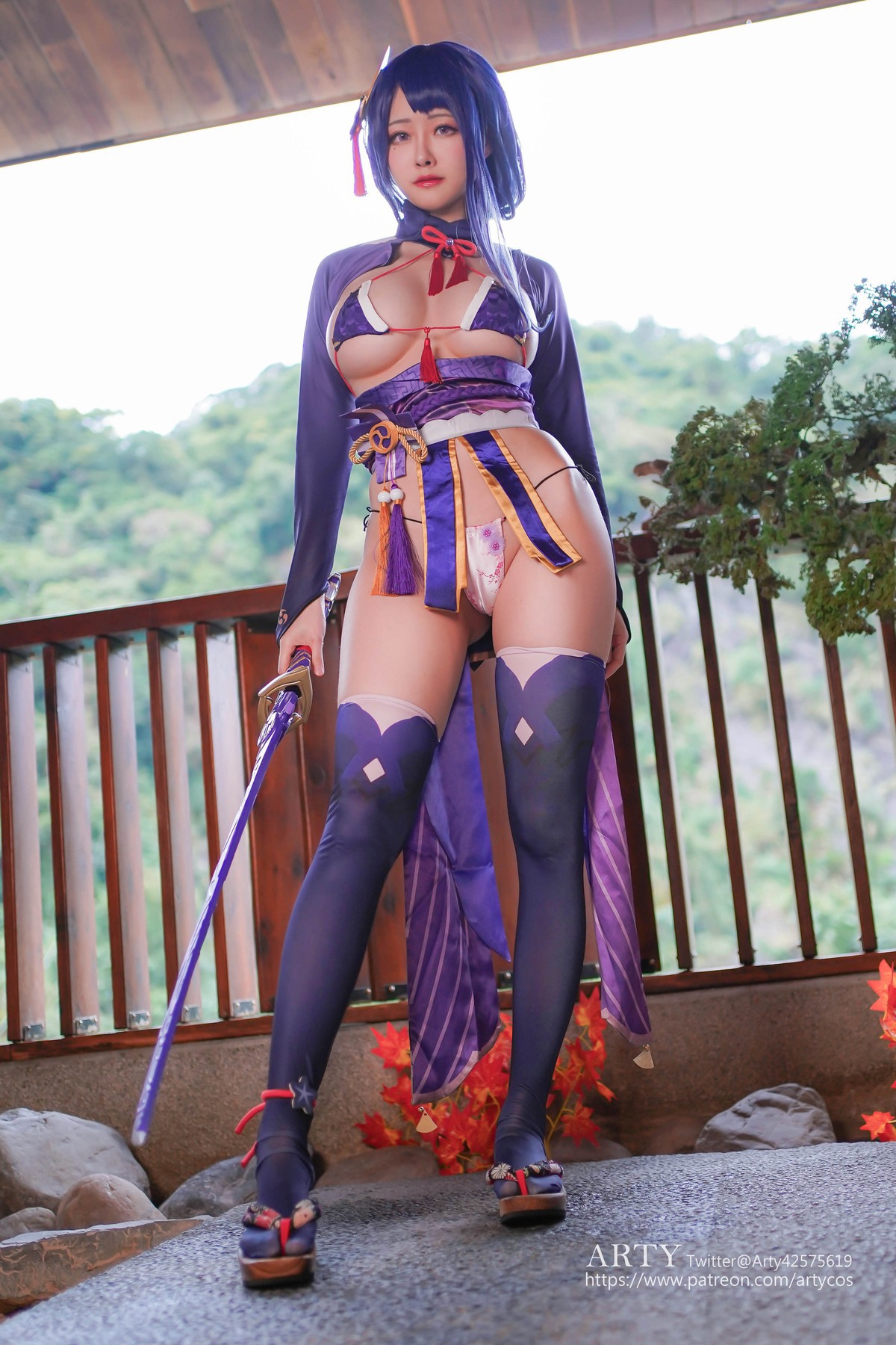Cosplay Arty亞緹 Genshin 雷らい電でん将しょう軍ぐん 1