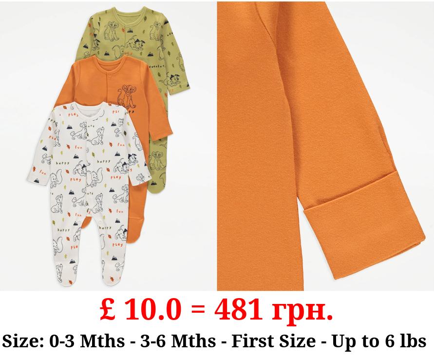 Disney Adventure Sleepsuits 3 Pack