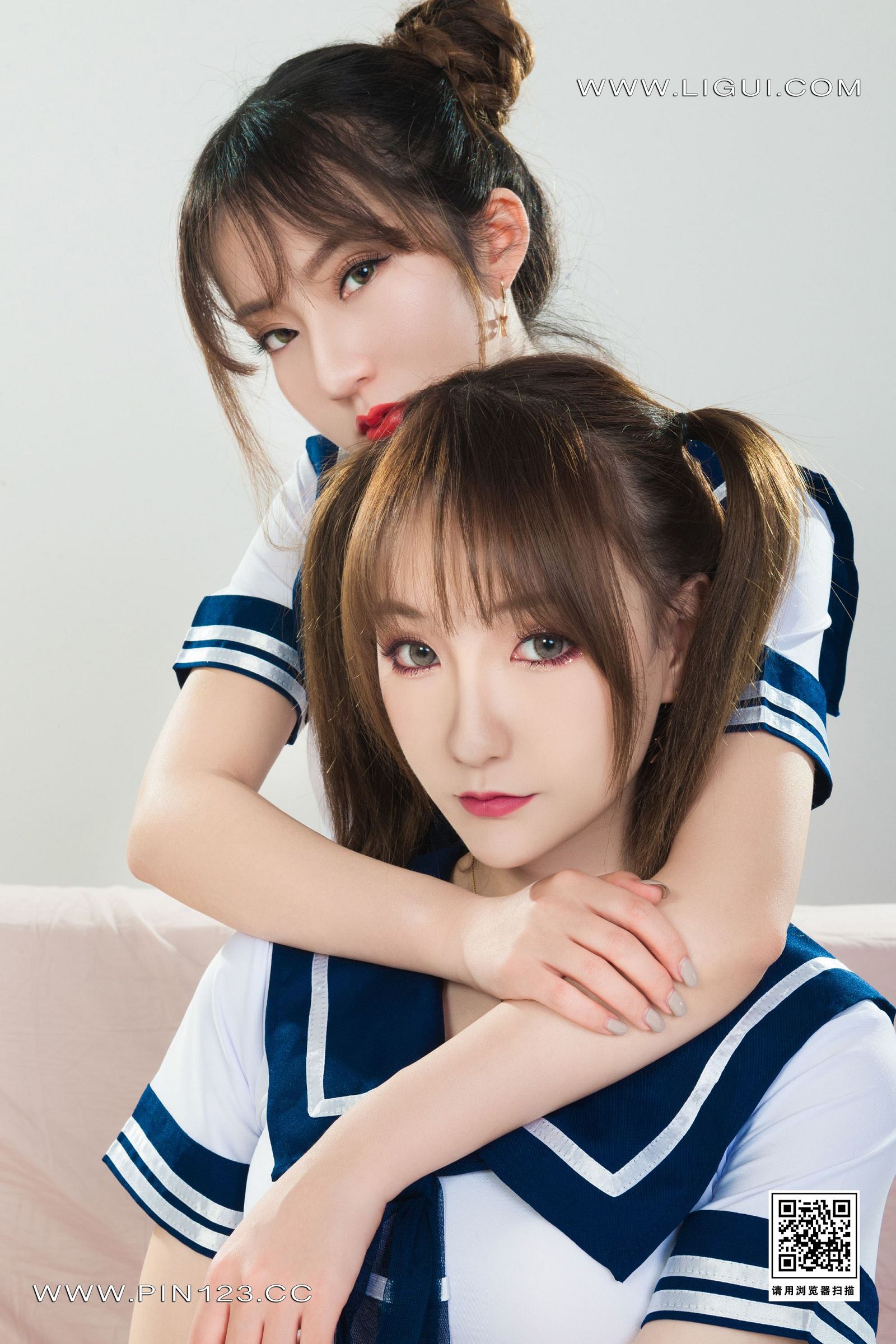 图片[4]-[Ligui丽柜]2023.03.02 《双生花》- 同桌的你（上） 心心＆汐汐-六色网