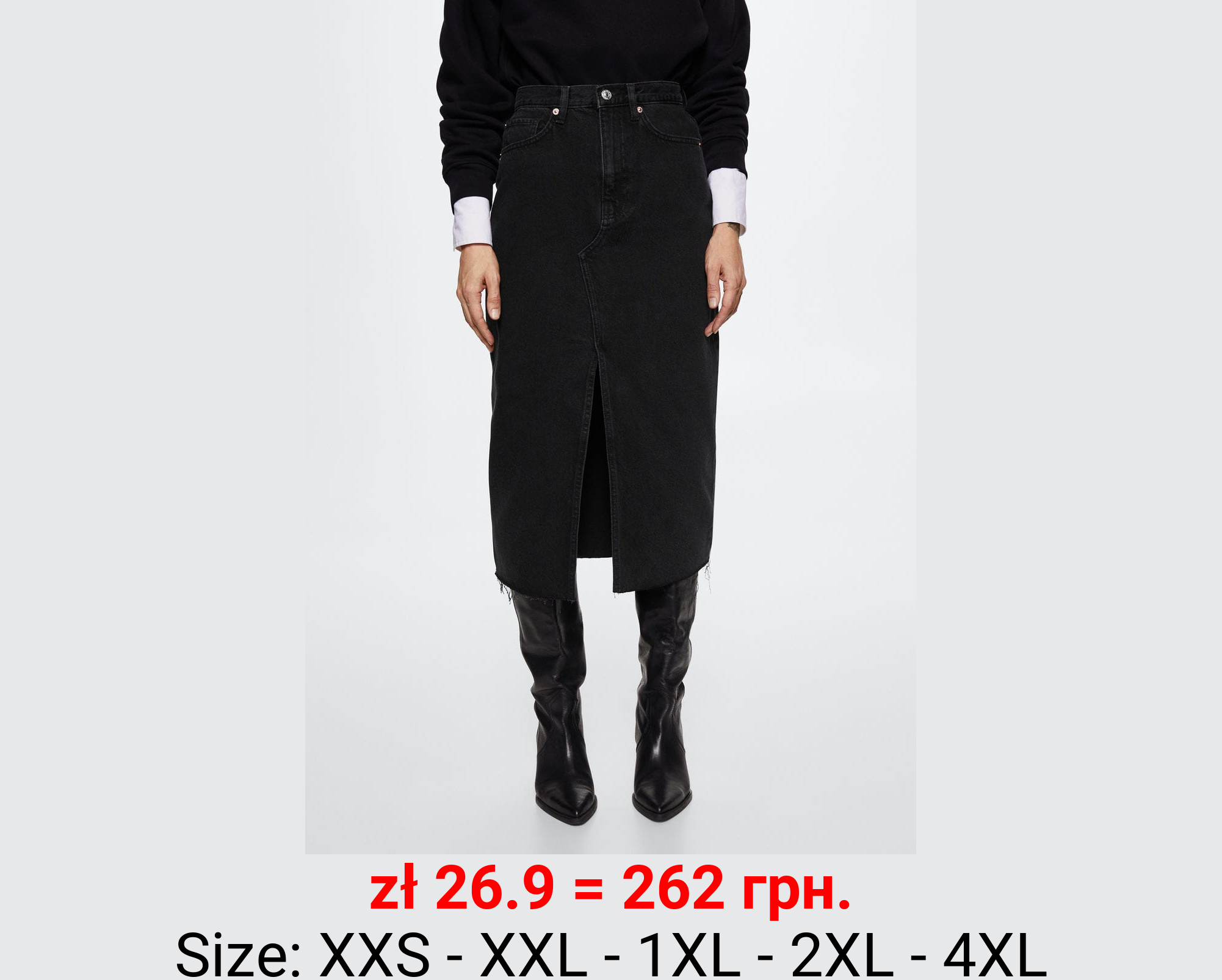 Falda vaquera abertura