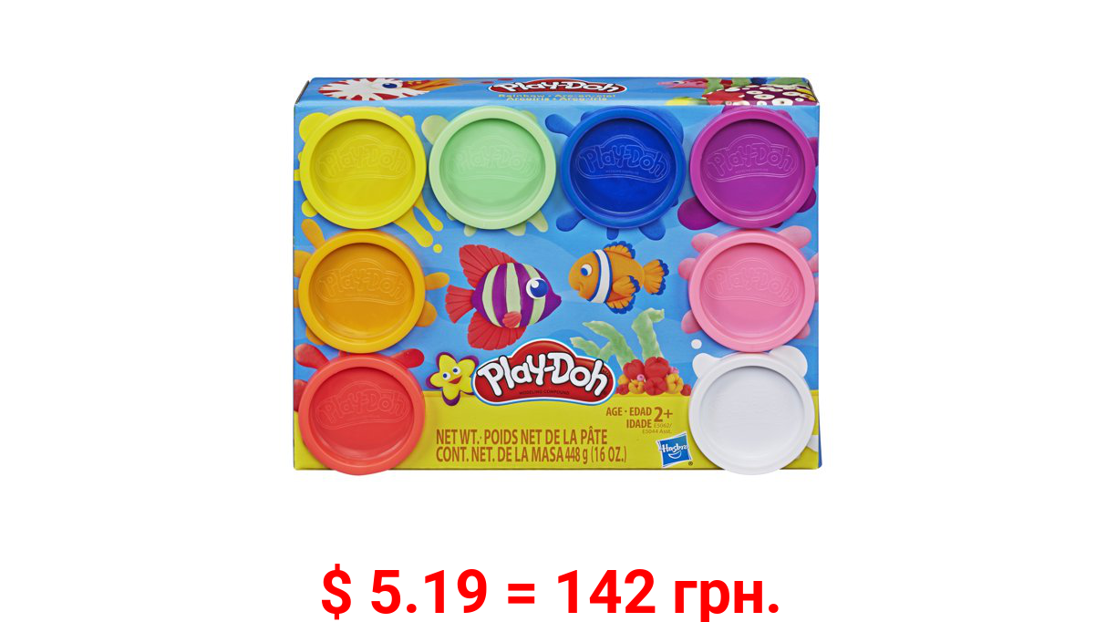 Play-Doh 8-Pack Rainbow Non-Toxic Compound with 8 Colors (16 oz)