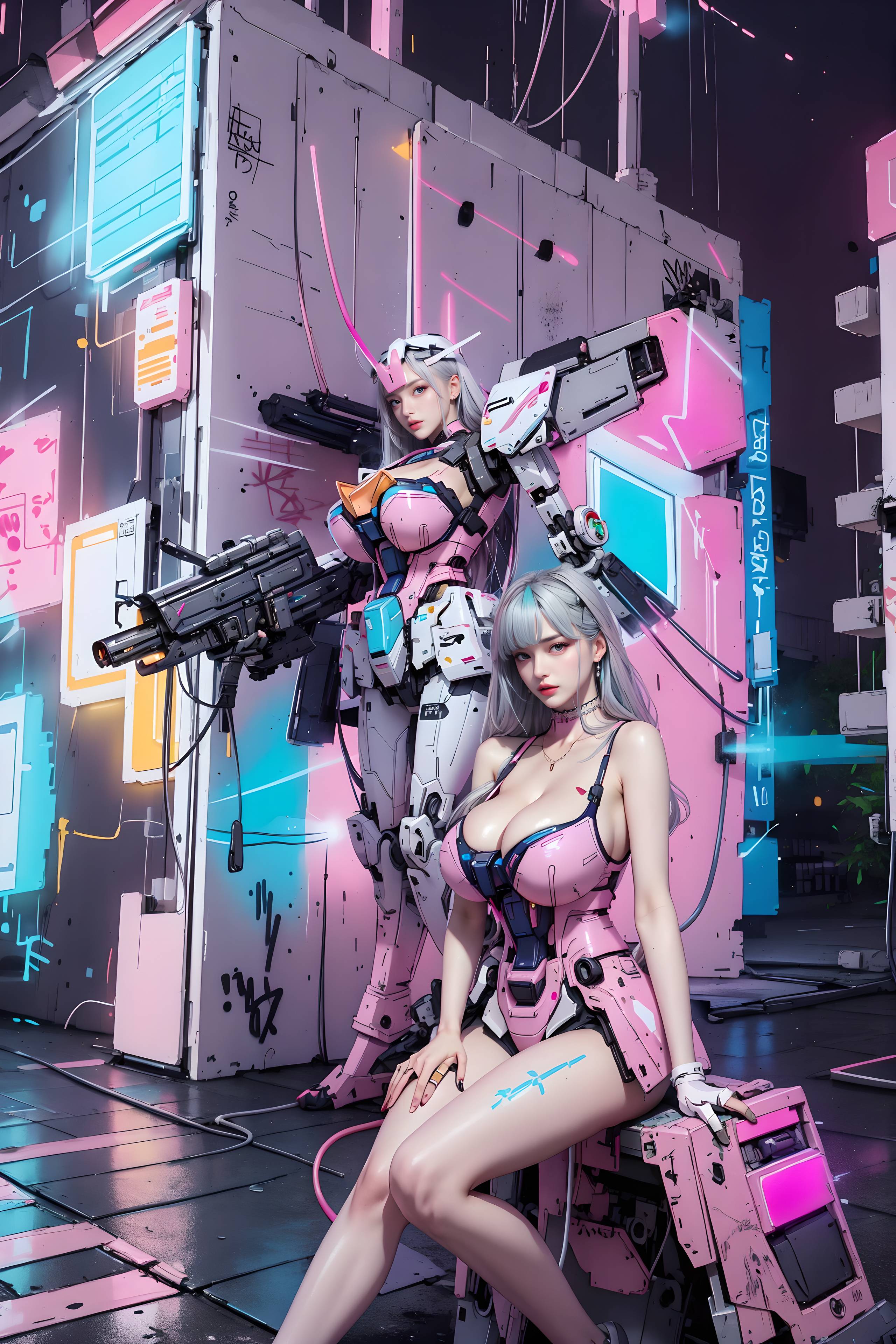 图片[24]-粉色高达_机甲少女-六色网