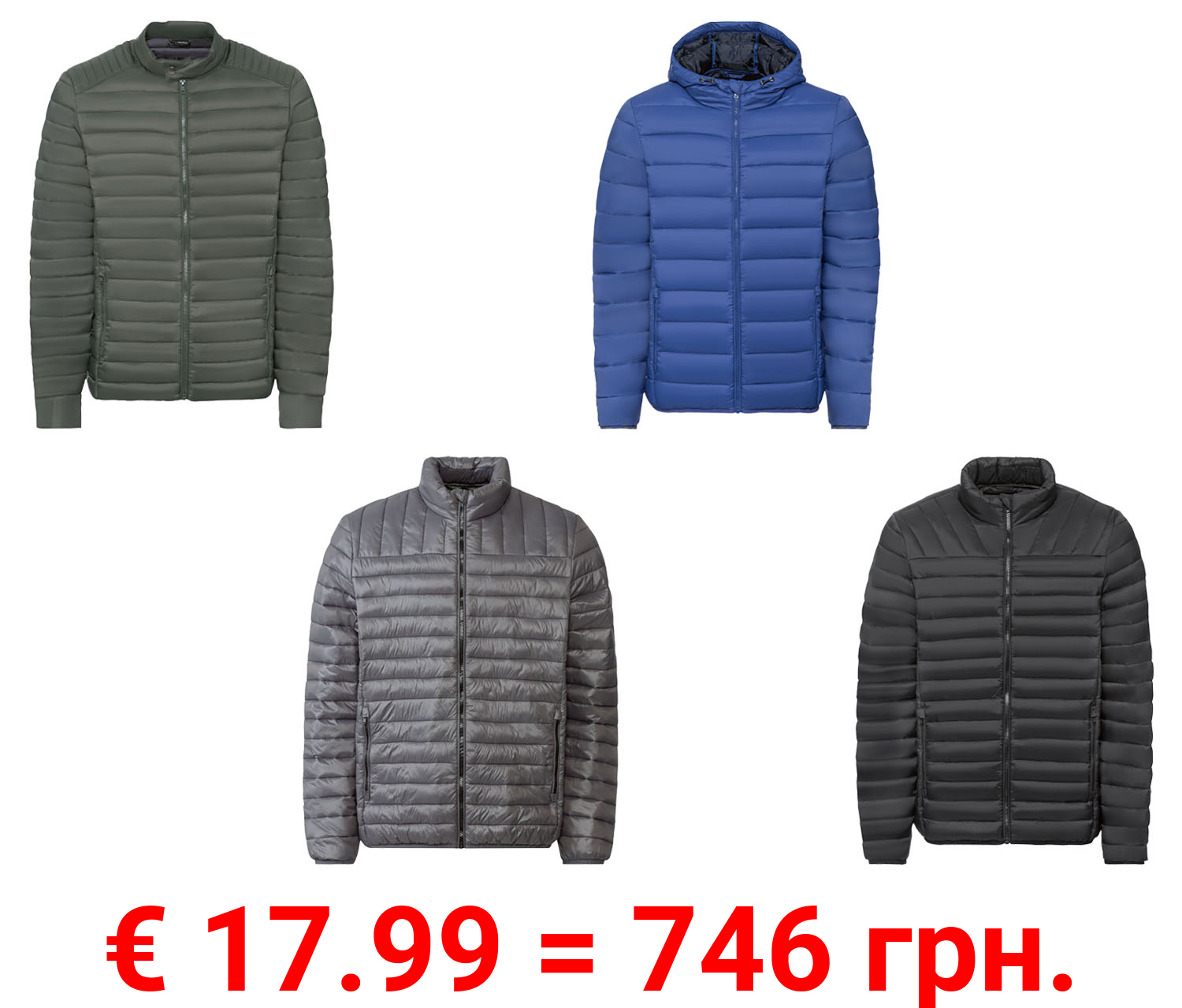 LIVERGY® Herren Jacke, mit wärmender, leichter High-Loft-Wattierung