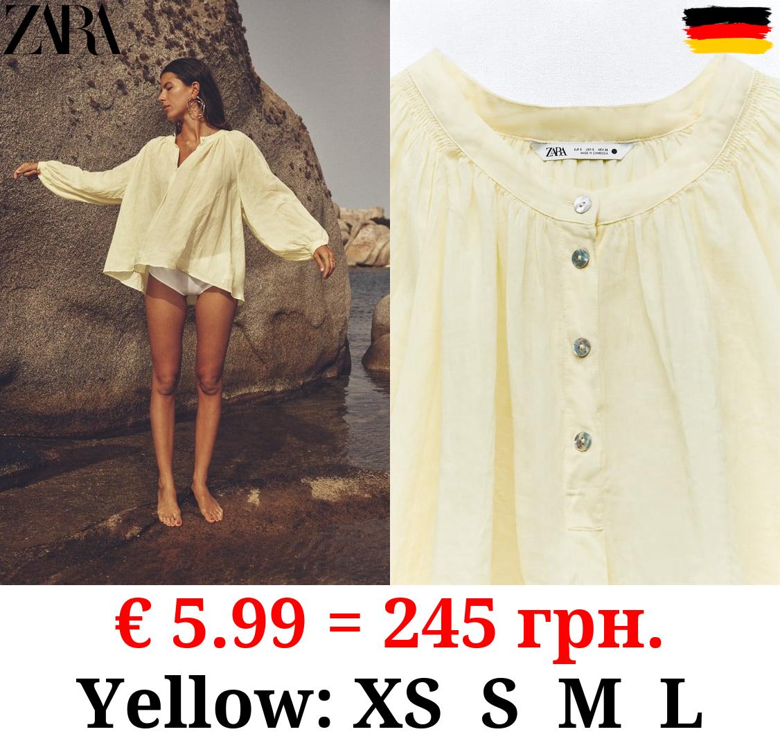 VOLUMINOUS RAMIE BLOUSE