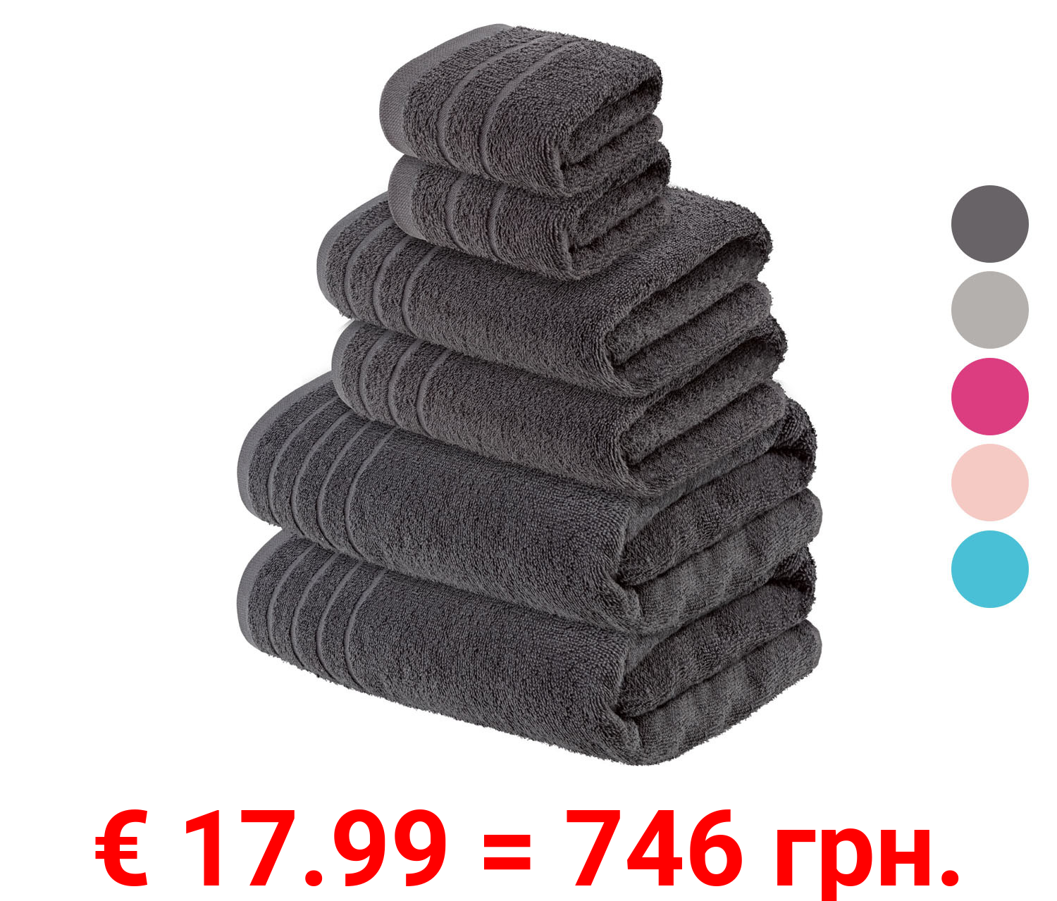 LIVARNO home Frottier-Set, 6-teilig