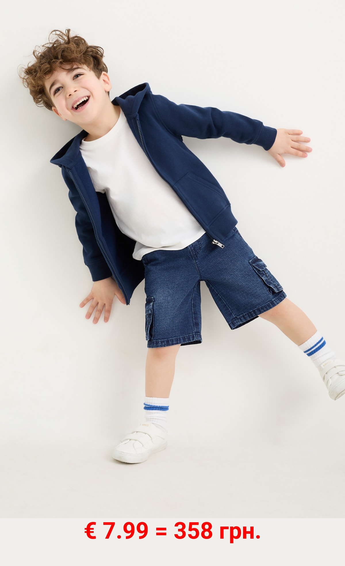 Jeans-Cargo-Bermudas