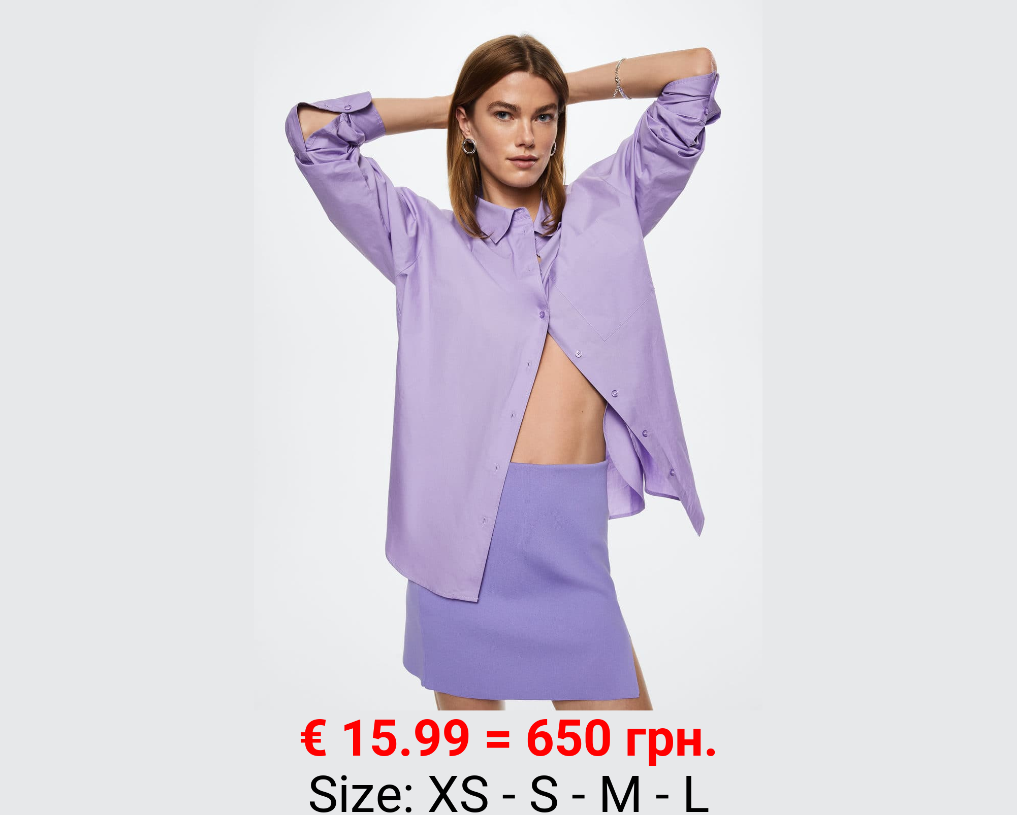 Camisa algodón oversize