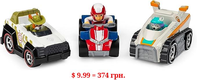 Paw Patrol, True Metal Classic Pack of 3 Collectible Die-Cast Vehicles, 1:55 Scale