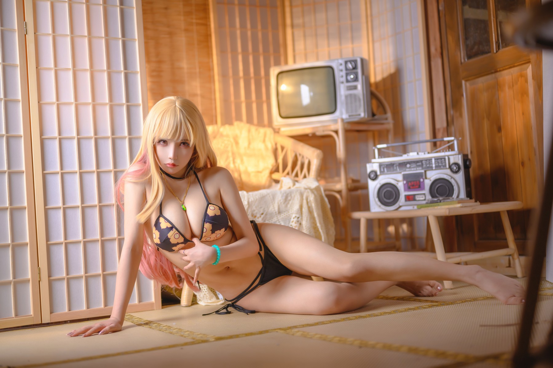 抱走莫子 Cosplay 喜多川泳装 38
