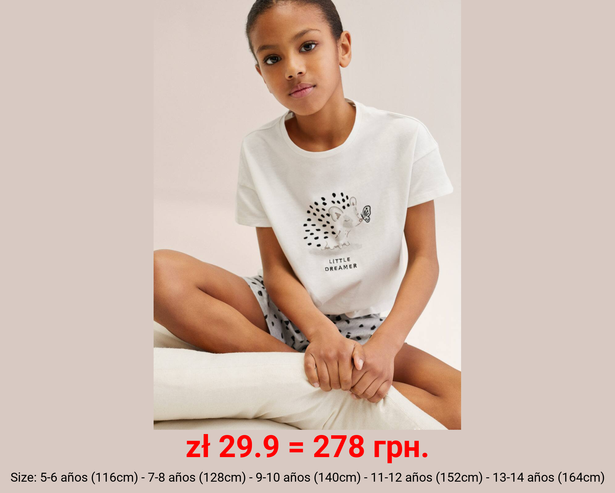 Pijama algodón estampado