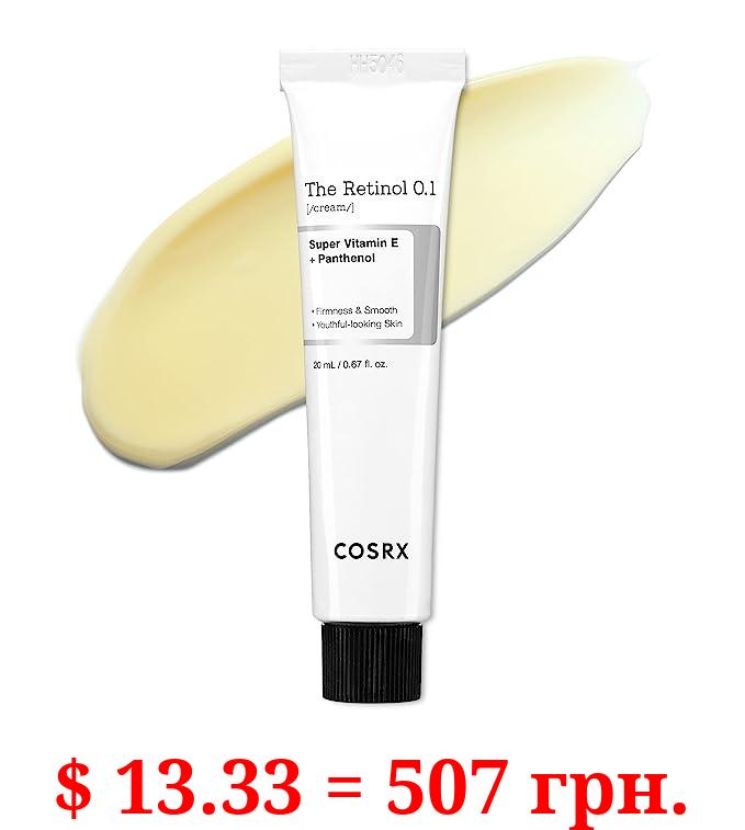 COSRX Retinol Cream, 0.67 Oz, Anti-aging Eye & Neck Cream with Retinoid Treatment to Firm Skin, Reduce Wrinkles, Fine Lines, Signs of Aging, Gentle Daily Korean Skincare (Retinol 0.1% Cream)