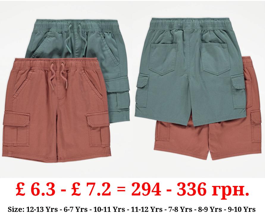 Assorted Cargo Shorts 2 Pack