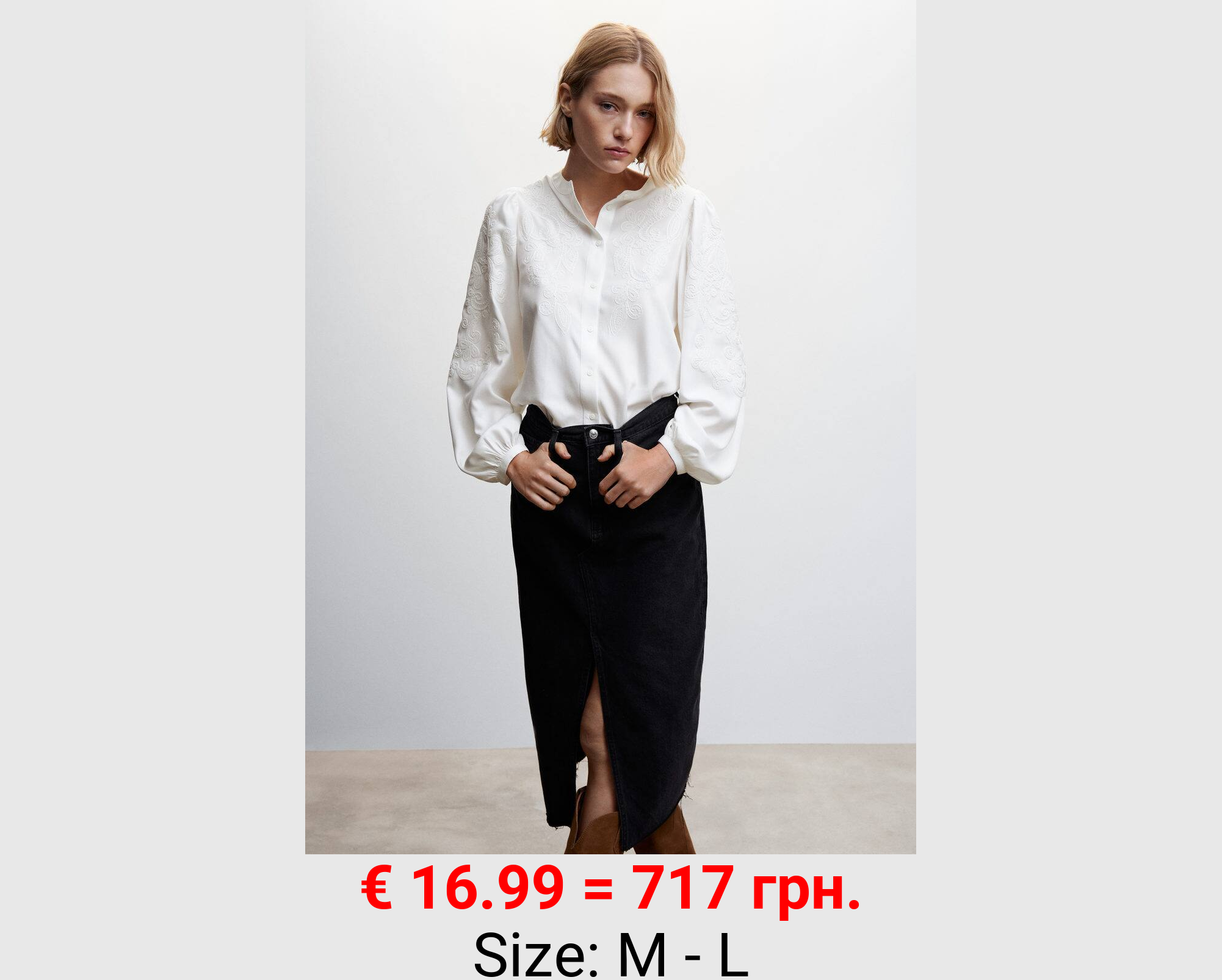 Blusa bordado floral