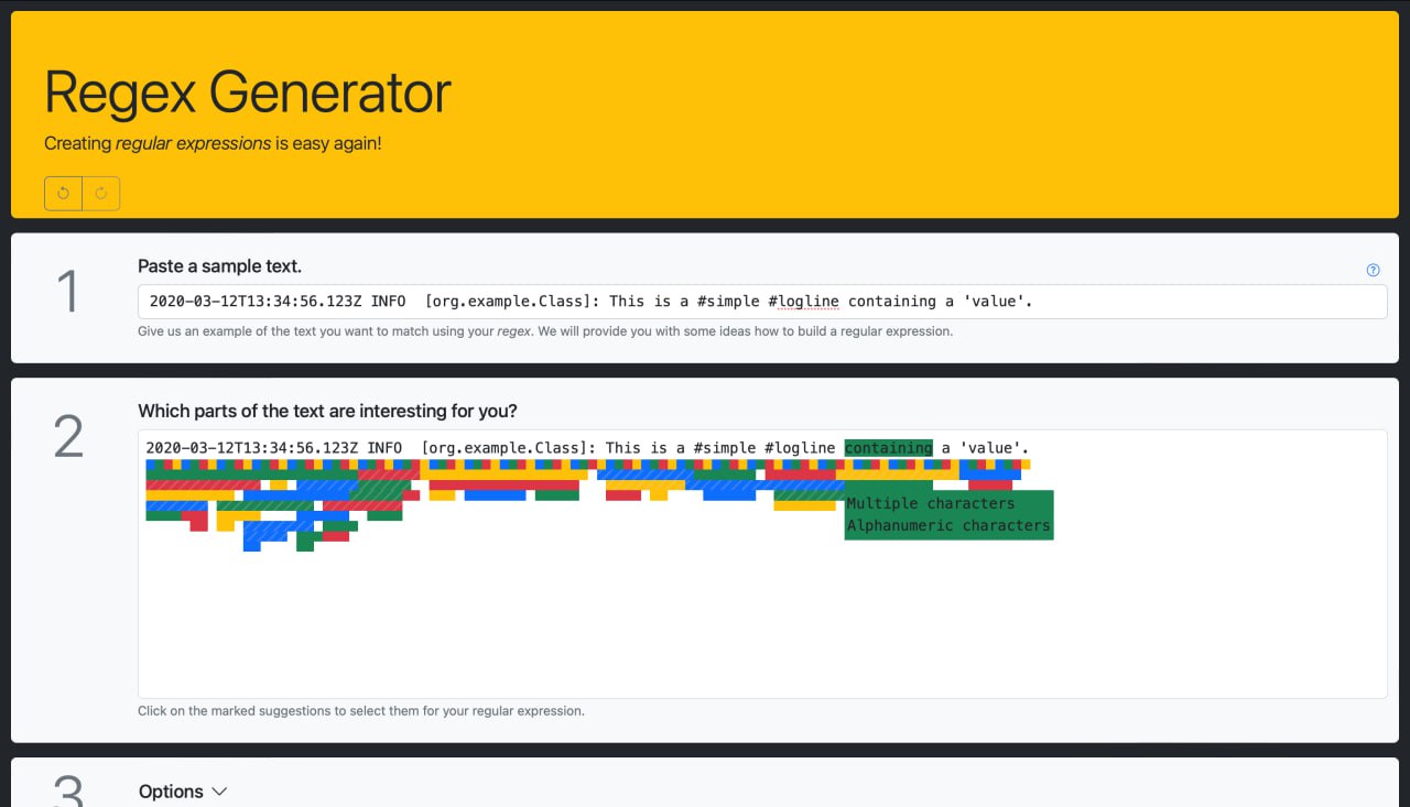 Regex Generator by Olaf Neumann