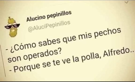 ¿Pechos operados?