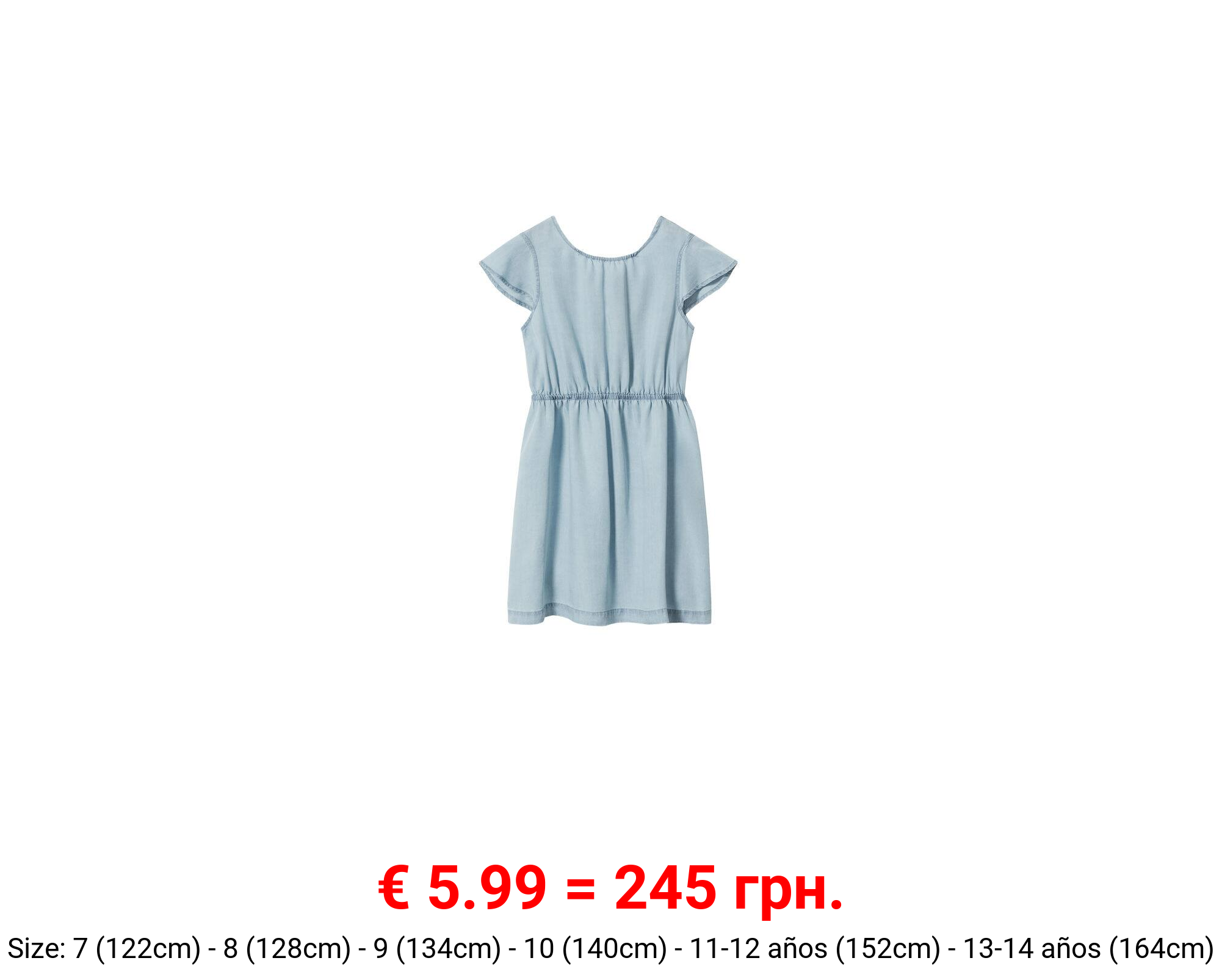 Vestido corto lyocell