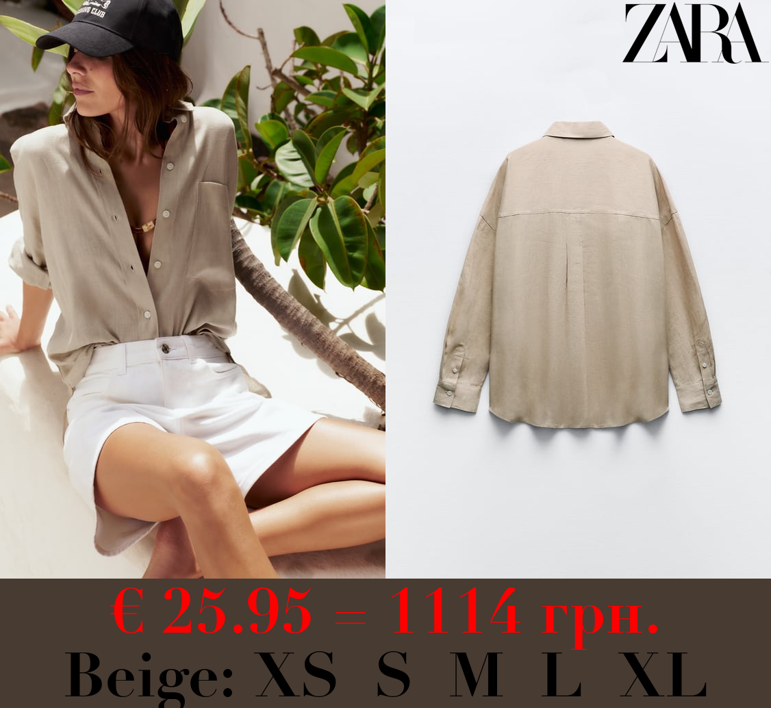 100% LINEN BASIC SHIRT