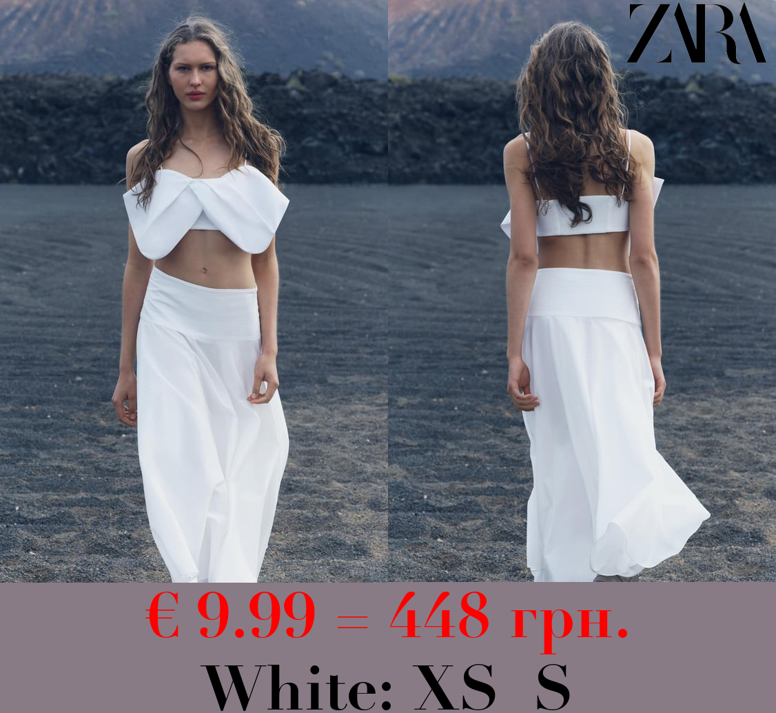 ZW COLLECTION POPLIN TOP WITH BOW