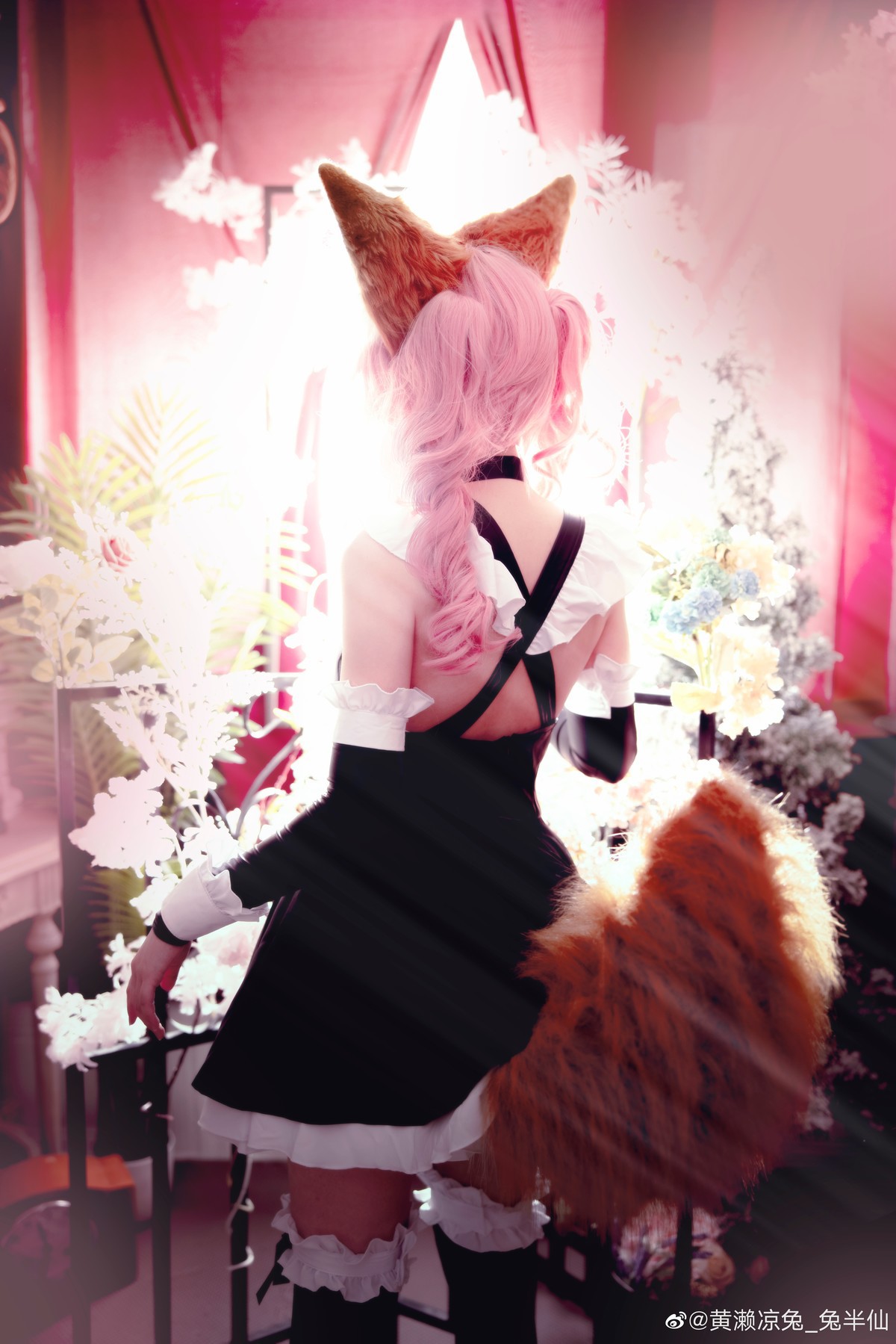 黄濑凉兔_兔半仙 Cosplay fate玉藻前女仆ver 18