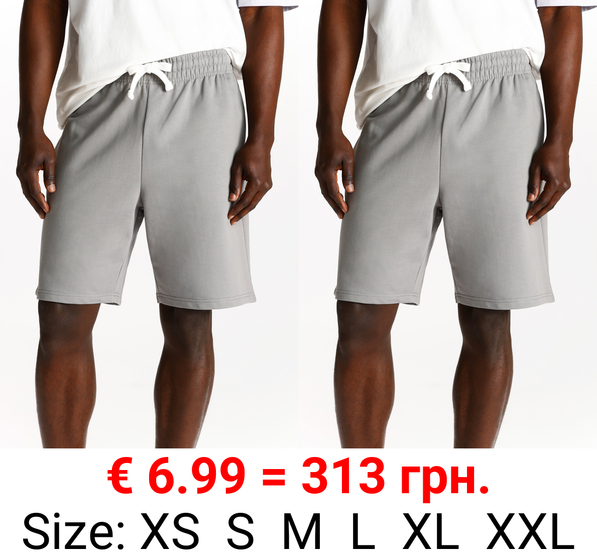 Basic plush Bermuda shorts