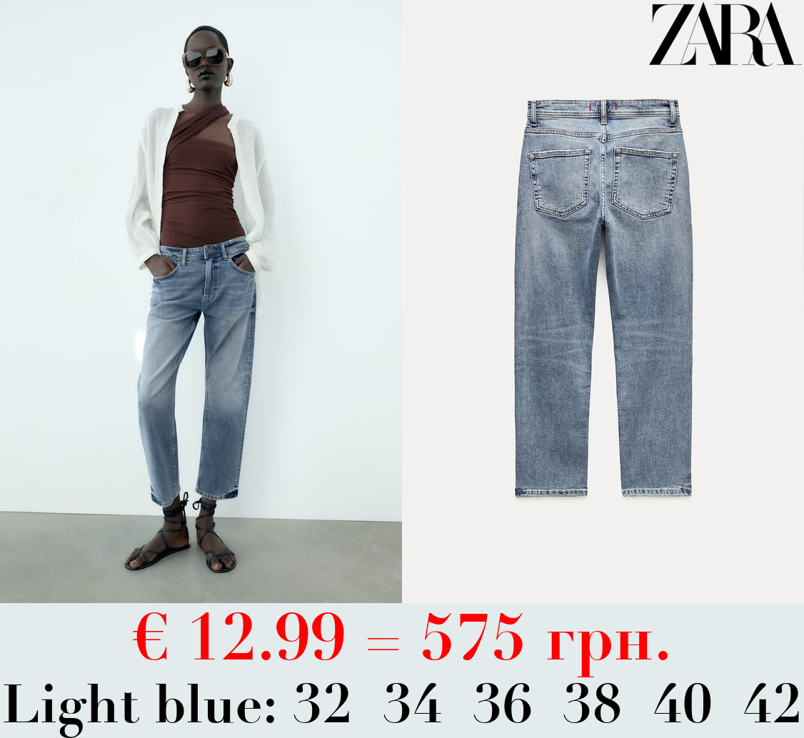 ZW COLLECTION RELAXED FIT MID-RISE JEANS