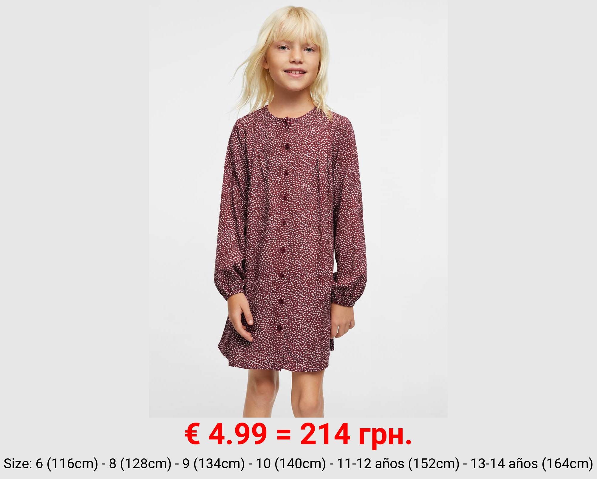 Vestido fluido estampado