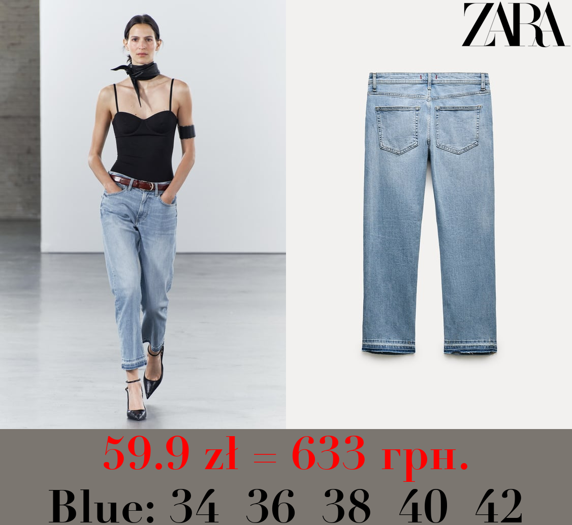 ZW COLLECTION SLIM RELAXED FIT MID-RISE JEANS