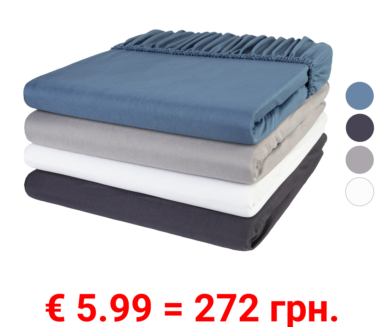 LIVARNO home Mikrofaser-Jersey-Spannbettlaken, 90-100 x 200 cm