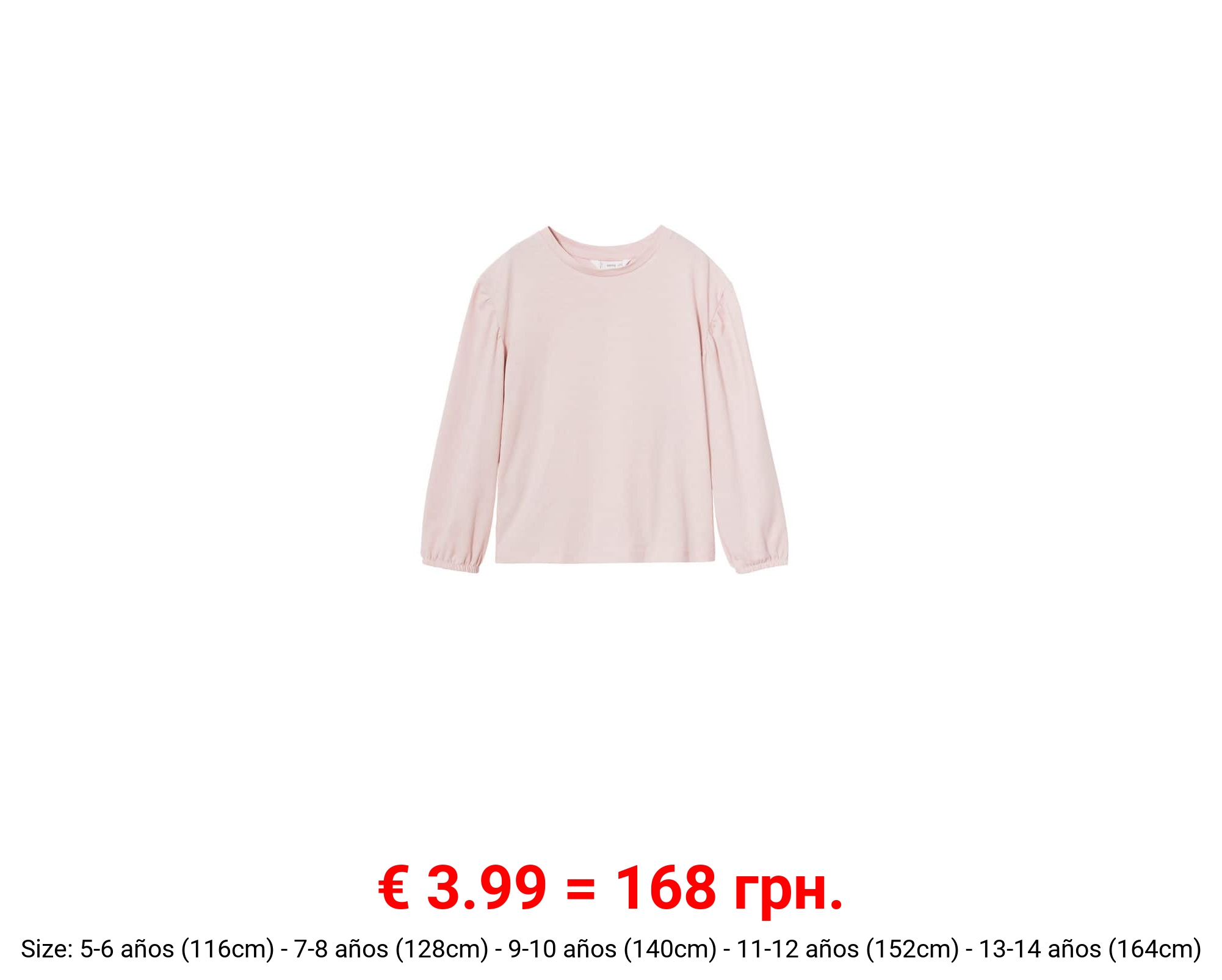 Camiseta algodón manga larga