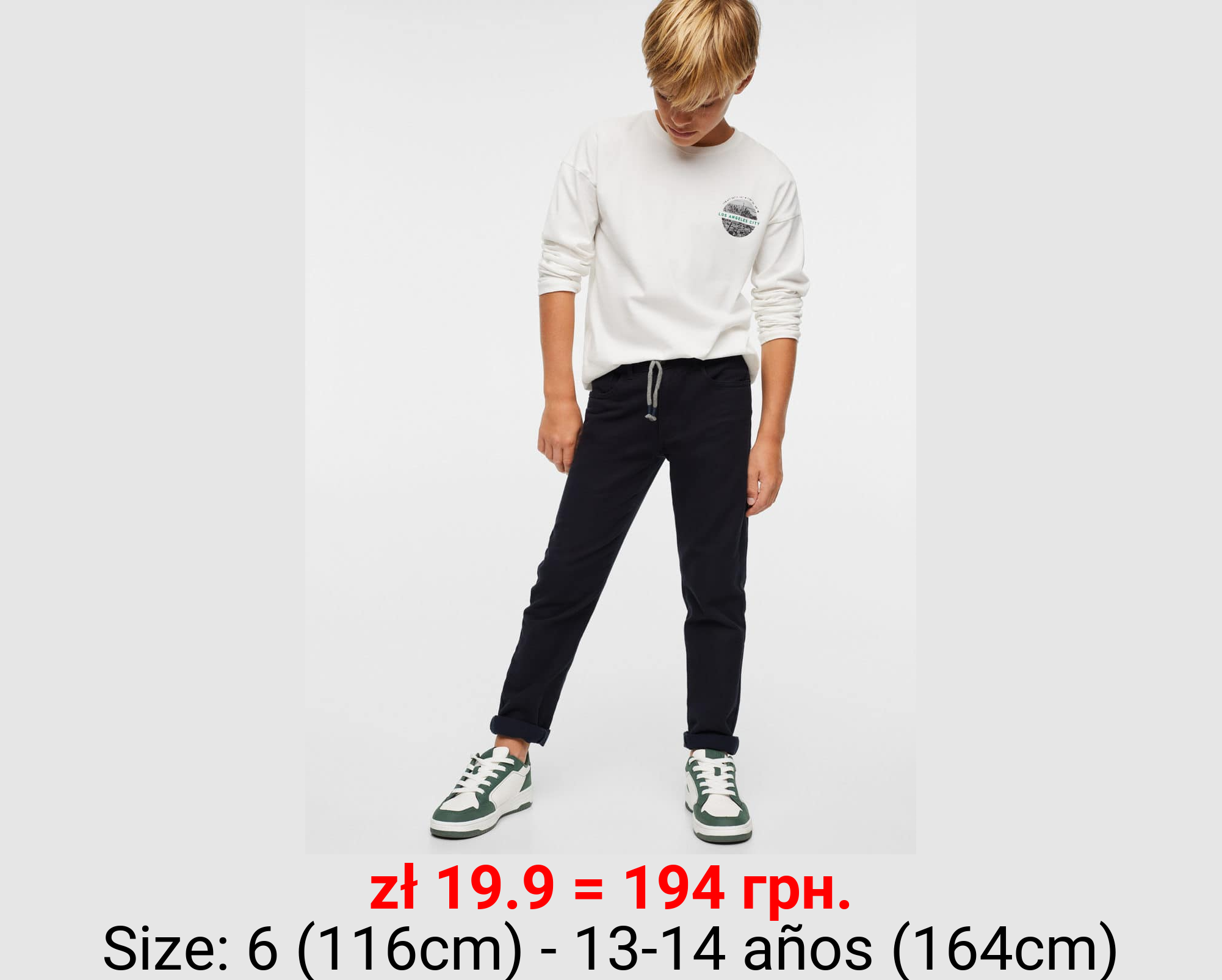 Pantalón recto cordón