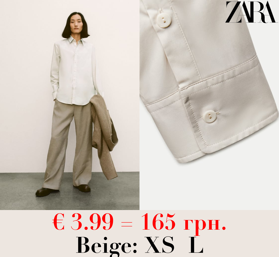 ZW COLLECTION POPLIN SHIRT