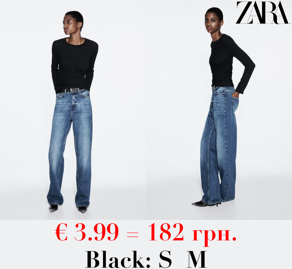 TEXTURED TOP WITH GATHERED DETAIL