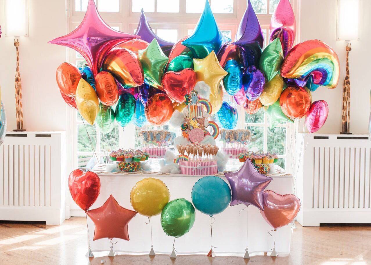 Пати шар. Шары Foil Balloons Party Decor. Радужные шары. Радужно украшение для праздника шар. Радужные шары на день рождения.