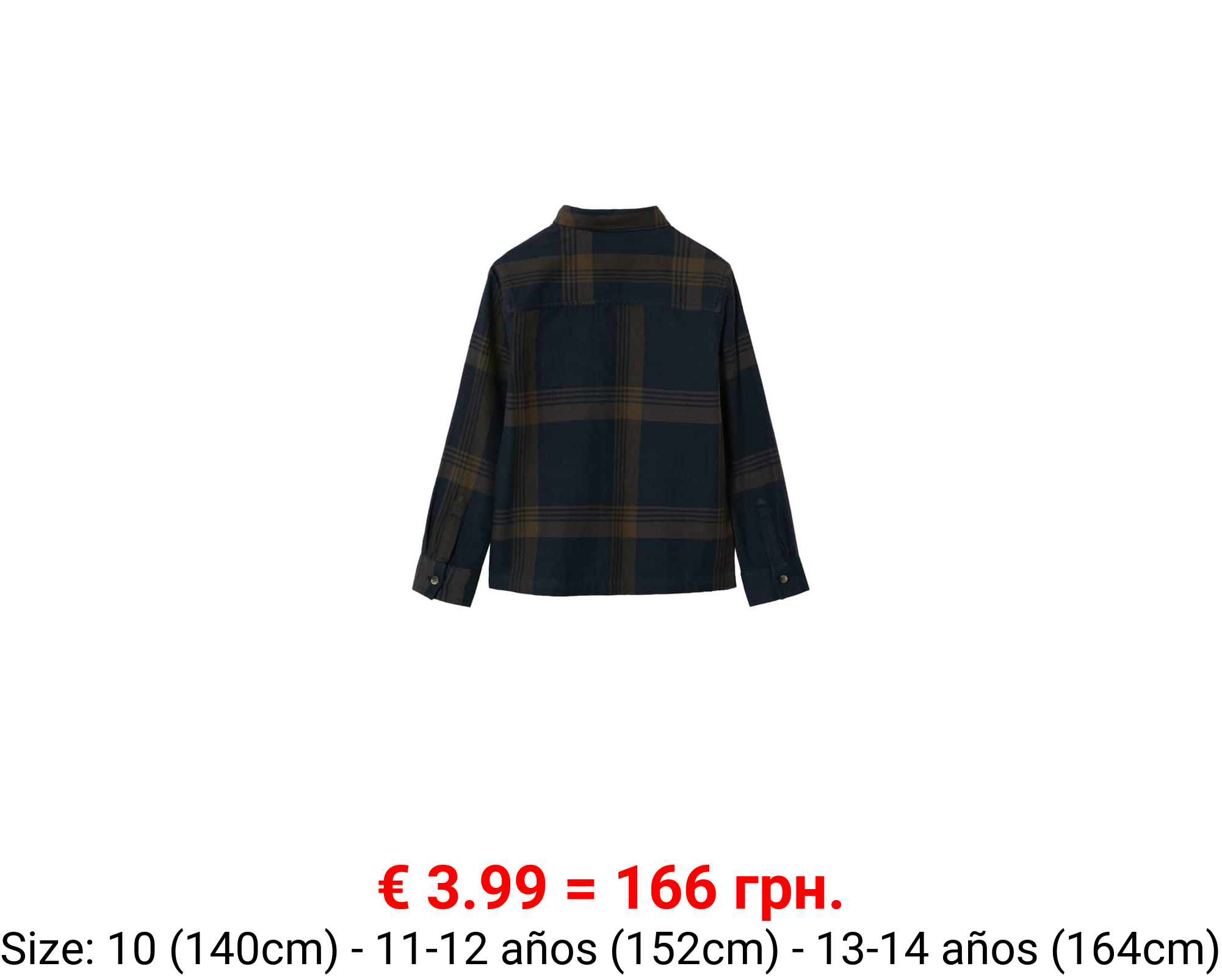 Camisa algodón cuadros