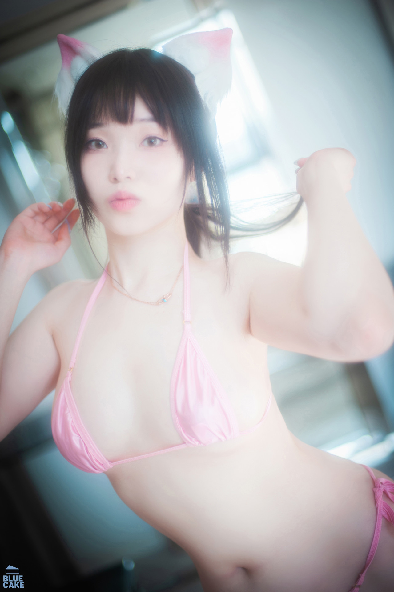 Bambi 밤비, [BLUECAKE] Naughty Cats Pink & Mint RED Set.01 66