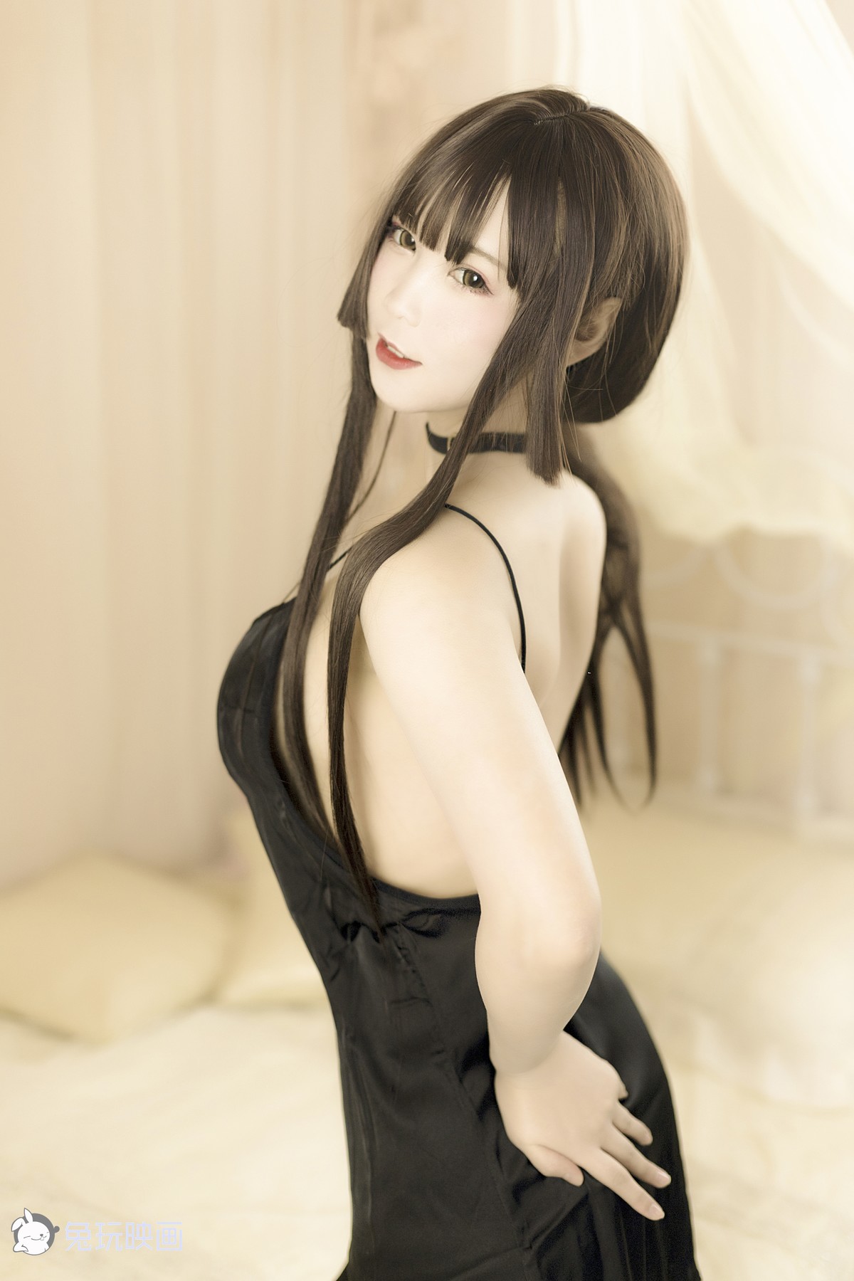 Cosplay 兔玩映画 黑睡衣 32