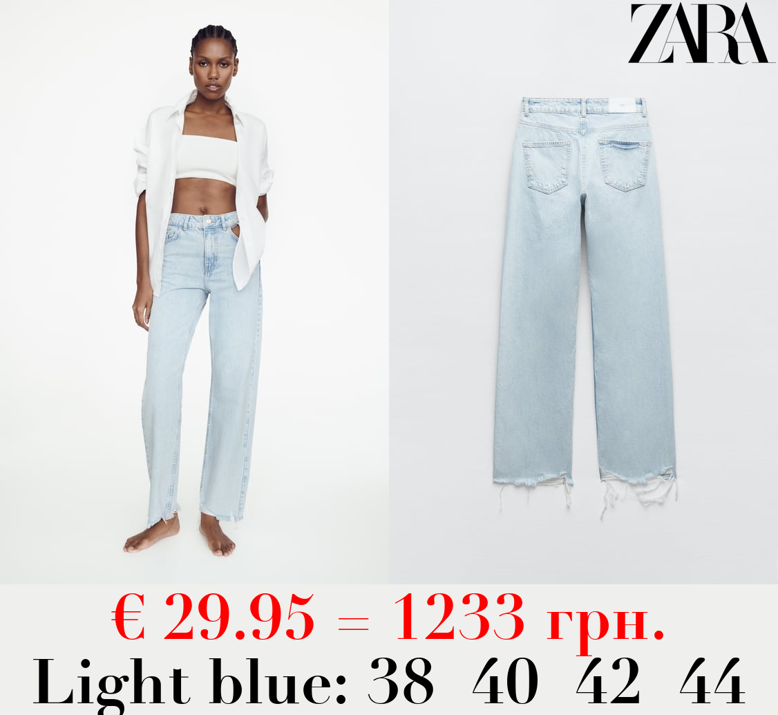 Z1975 STRAIGHT-FIT HIGH-WAIST FULL LENGTH JEANS