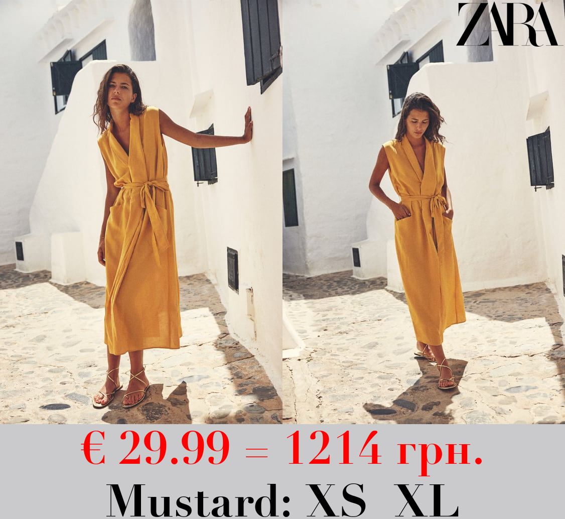 MIDI DRESS WITH BELT