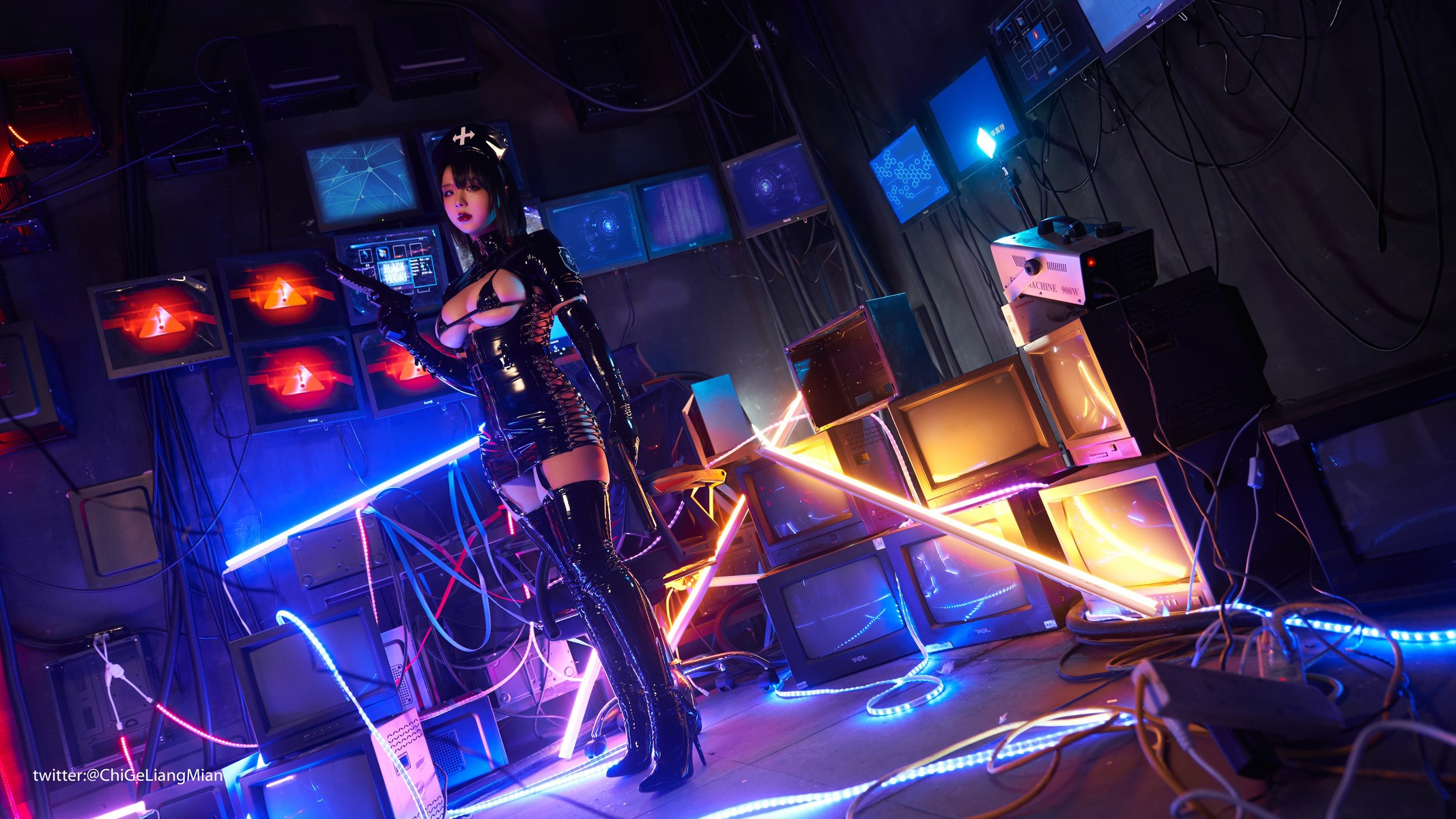 Cosplay 皮皮奶可可爱了啦 黑暗护士 1