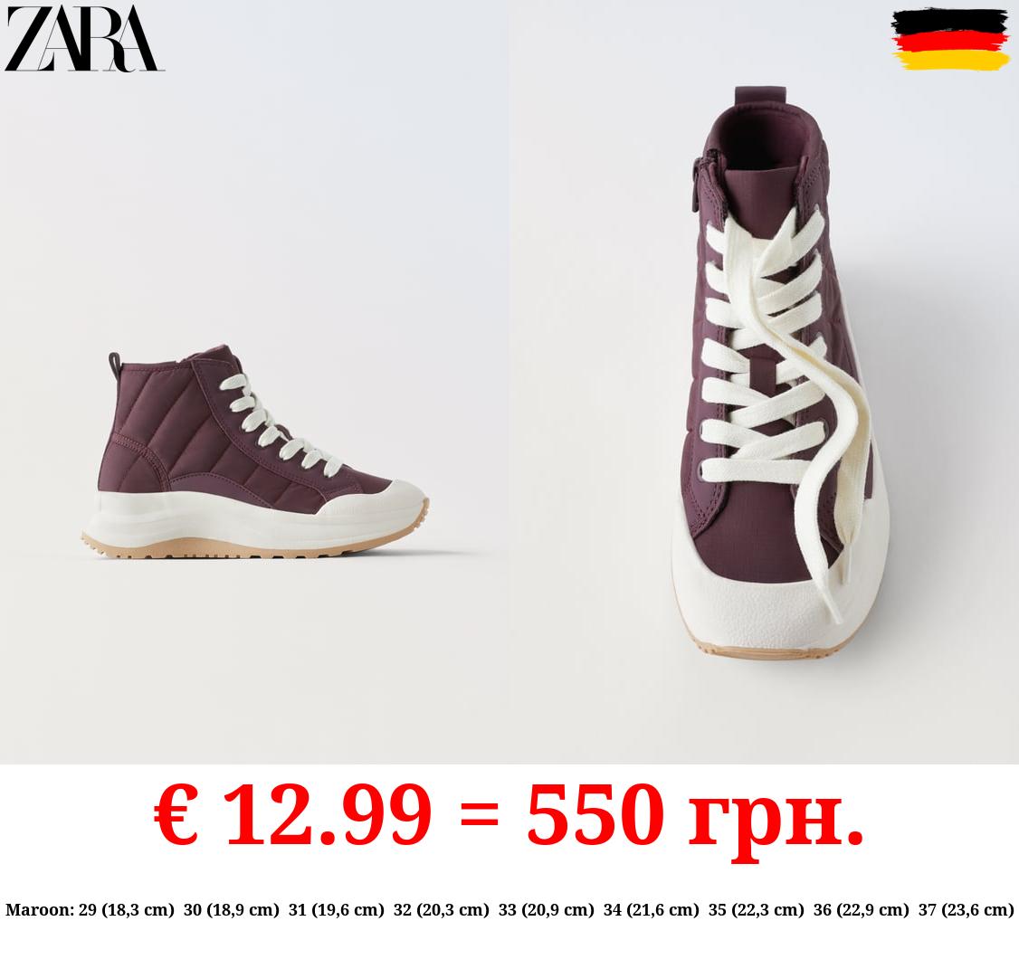 QUILTED HIGH-TOP SNEAKERS