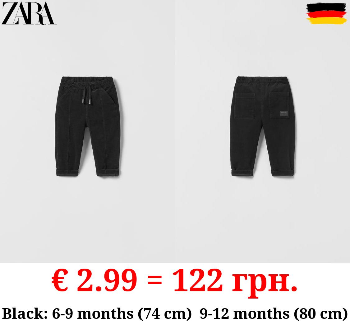 LINED NEEDLECORD TROUSERS