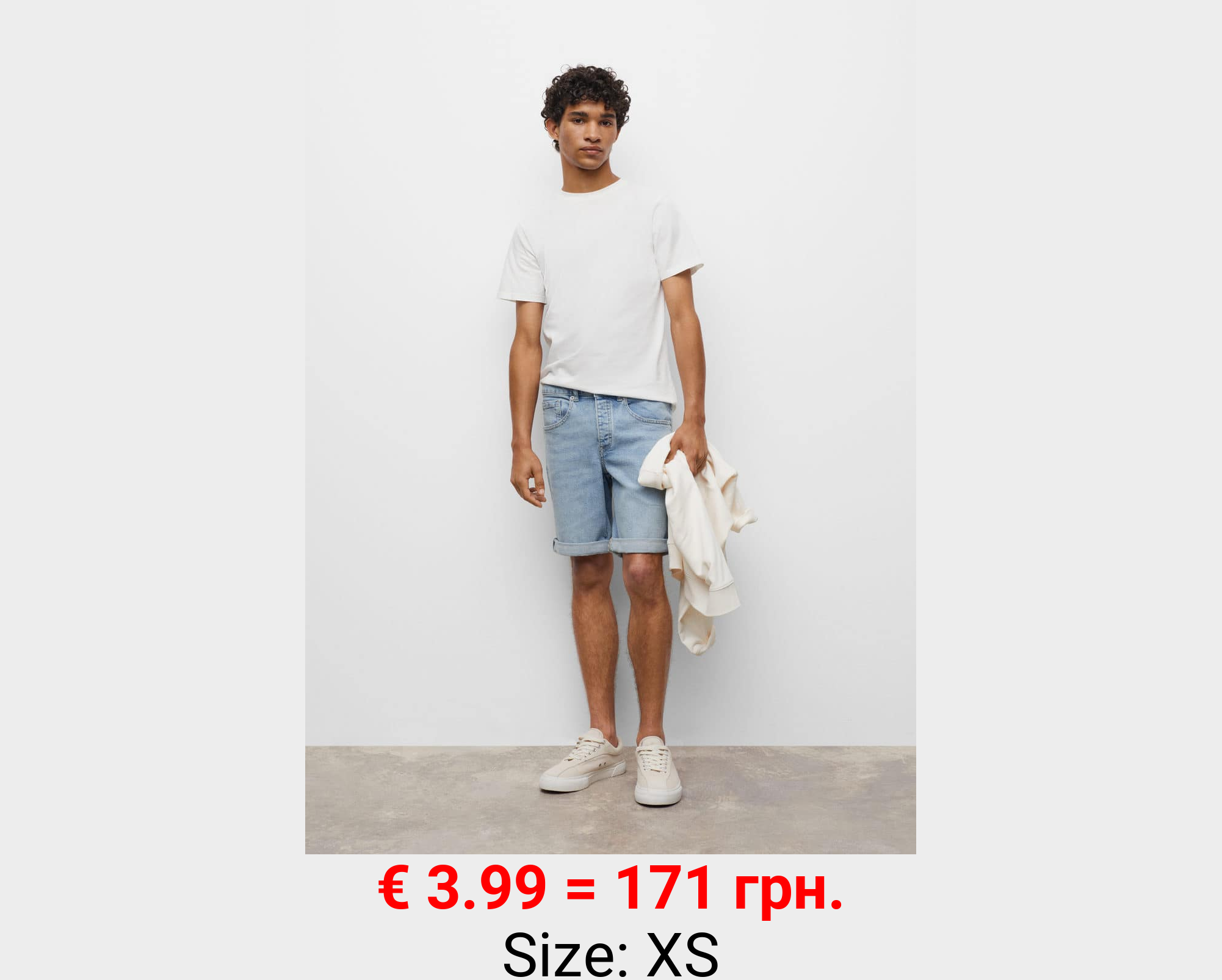 Bermudas denim algodón